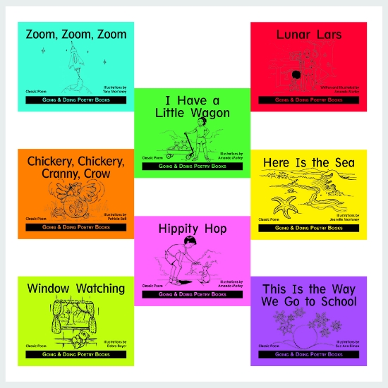 Going and Doing Poems Full  Set book covers