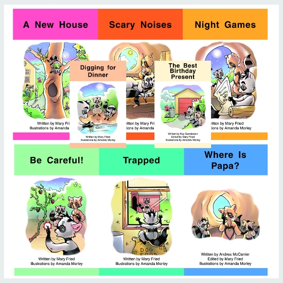 Raccoon Family Adventures 1 Group Reading books covers