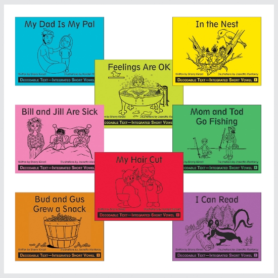  Integrated Short Vowel Mini Set book covers